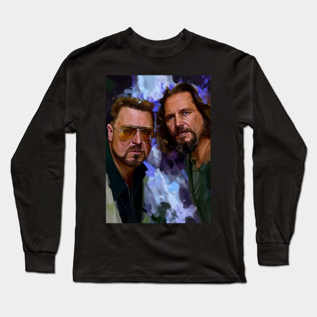 Walter Sobchak & the Dude Long Sleeve T-Shirt by dmitryb1